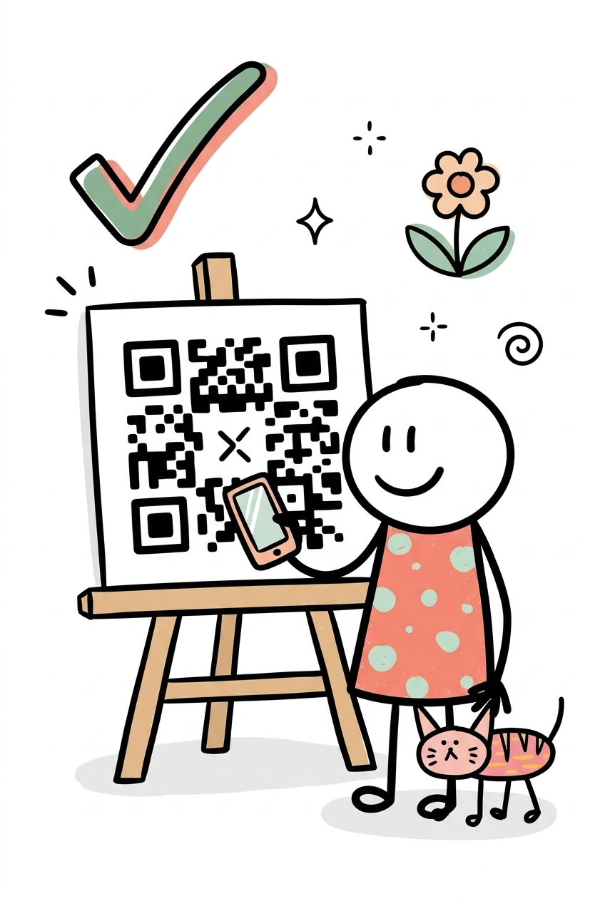 Cliente escaneando un QR para responder una encuesta