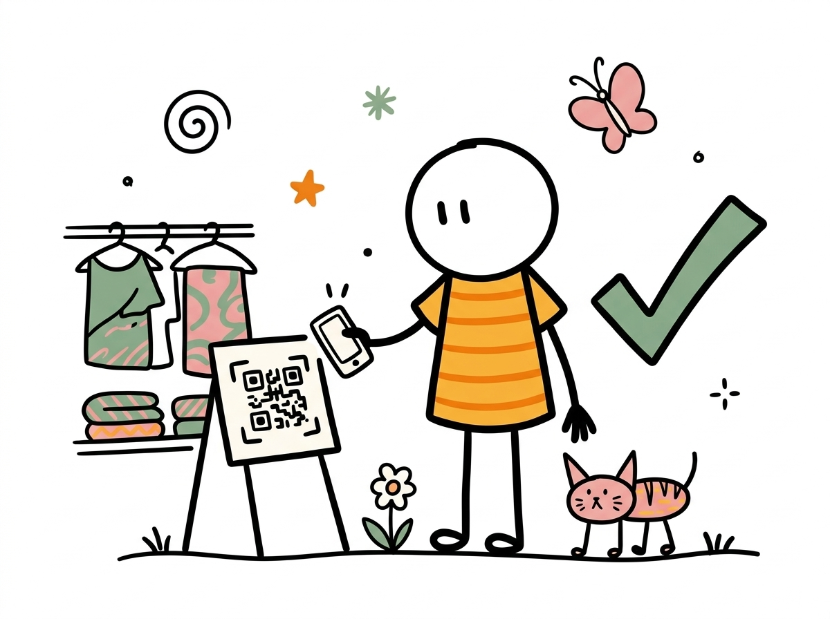 Cliente escaneando un QR para responder una encuesta